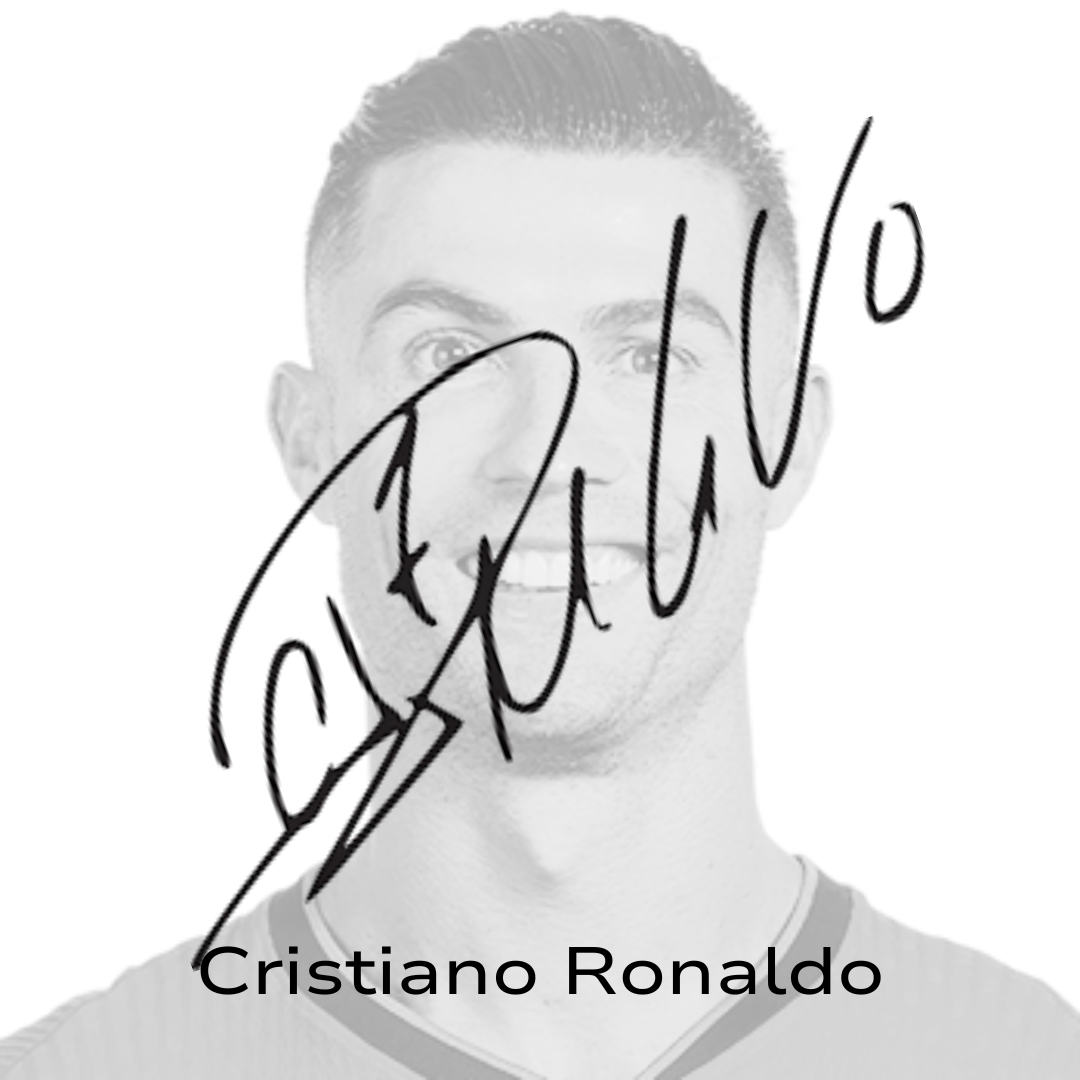 Cristiano Ronaldo signed autograph