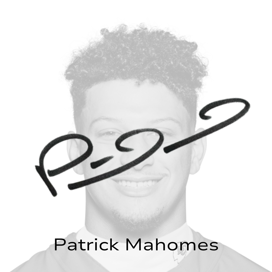 Patrick Mahomes autograph verification sample